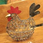  курица. железный корзина произведение искусства тросик бардачок корзина интерьер металлический курица птица животное 