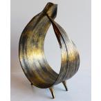  leaf tray кокос украшение шт. Gold & черный этнический Asian интерьер 