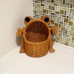  лягушка. .... сделал бардачок место хранения box корзина ротанг высота 19cm Asian смешанные товары 