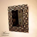 アジアンミラー 高級感あるシェルの壁掛け鏡 リゾート モダン バリ島 南国 インテリア