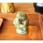  аромат установить керамика лягушка Nankoku вкус шероховатость керамика зеленый украшение произведение искусства интерьер Asian смешанные товары шероховатость смешанные товары 