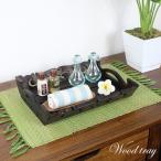  дерево Carving tray O-Bon из дерева натуральное дерево темно-коричневый tray интерьер Asian смешанные товары 