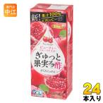 エルビー ぎゅっと果実+酢 ざくろミックス 200ml 紙パック 24本入 果汁飲料 果実酢 ザクロ