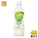 アサヒ カルピスソーダ 香る青りんご 500ml ペットボトル 48本 (24本入×2 まとめ買い) 炭酸飲料 リンゴ 果汁炭酸 soda