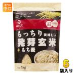 ショッピングもち麦 はくばく もっちり美味しい 発芽玄米+もち麦 1000g 6袋入 食物繊維 GABA 国産玄米
