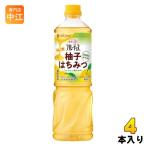 ミツカン フルーティス りんご酢 柚子はちみつ 業務用 6倍濃縮タイプ 1000ml ペットボトル 4本 (1本入×4 まとめ買い) 酢飲料 希釈用 りんご酢