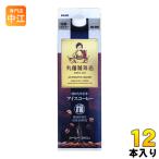 丸福珈琲店 昭和九年伝承アイスコーヒー 無糖 1L 紙パック 12本 (6本入×2 まとめ買い) ブラック