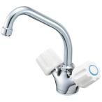 SANEI 三栄水栓 K77CEV-13 シングル台付混合栓 ミニキッチン用 レバーカートリッジMU101-16X キッチン 台所 (送料区分：B)