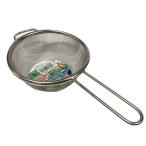 日本製　ストレーナー　13cm　井上金網工業　18-8ステンレス製　取っ手付き　ざる　ザル