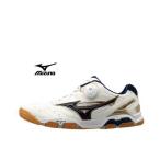 メーカーお取り寄せ 卓球:ミズノ 卓球シューズ ウエーブ メダルSP3 Mizuno WAVE MEDAL SP3 81GA151214 ホワイト×ネイビー×ゴールド table tenni…