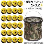 ソフトボール＆野球 トレーニングボール インパクトソフトボール 24個+15Lバケツ付き IMPACT SOFTBALLS ベースボール＆ソフトボール SKLZ 017246 バッティング…