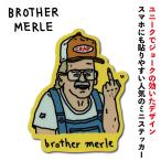 ステッカー 車 かっこいい ブランド おしゃれ スマホ BROTHERMERLE スケーター アメリカン カワイイ カスタム シール モバイル 002