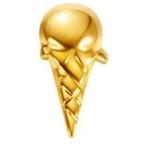 FANCIME K18ゴールド アイスクリーム （1個） 片耳 ピアス レディース メンズ 18金 ギフトラッピング済 母の日キャンペーン