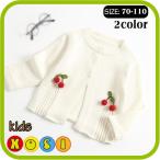  вязаный кардиган baby tops вязаный девочка. tops Cherry свитер воротник tops симпатичный простой детская одежда девочка весна осень-зима длинный рукав 