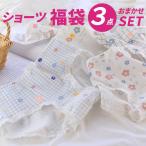 レディースショーツ3枚セット福袋花彩ショーツポイント消化フラワーおしゃれかわいいお得伸縮性抜群happybag2021
