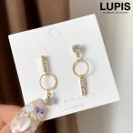 Yahoo! Yahoo!ショッピング(ヤフー ショッピング)ピアス シンプル アシンメトリー ゴールド 揺れる ストーン 小さめ かわいい ルピス