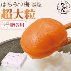 梅干し ギフト お中元 2025 贈答用 はちみつ梅 減塩 超大粒 550g 塩分3% 紀州南高梅 中田食品 化粧箱包装 数量限定