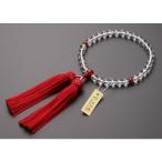 数珠女性用本水晶瑪瑙仕立８mm玉正...