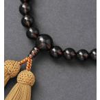 数珠女性用茶水晶茶水晶共玉７mm玉...