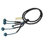 日蓮宗本式数珠黒檀8寸丸玉利久梵天...