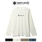 ショッピングスノーピーク snow peak スノーピーク Soft Cotton Logo Long Sleeve TEE ソフトコットンロゴロングスリーブ 長袖 Tシャツ オーガニックコットン メンズ レディース