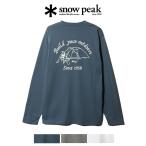 ショッピングスノーピーク SnowPeak スノーピーク Camping Club Long Sleeve 長袖 Tシャツ ソフト ロゴ ロング スリーブ 吸水速乾 メンズ レディース バックプリント