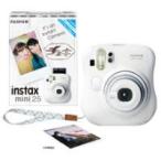 [ камера мгновенной печати ]FUJIFILM( Fuji Film ) ~ Cheki ~ instax mini 25 белый ( оригинальный рука с ремешком )