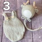 ニューボーンフォト　百日祝い　服　衣装　辰耳帽子とロンパース　たつ　ボンネット 　タツ　龍　ドラゴン