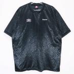 SUPREME シュプリーム x UMBRO アンブロ 23SS JACQUARD ANIMAL PRINT SOCCER JERSEY ジャガード アニマル プリント サッカー ジャージー ブラック 半袖