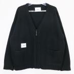 WTAPS ダブルタップス 20AW PALMER/SWEATER/WONY 202MADT-KNM04 ジップ カーディガン ブラック トップス セーター ニット