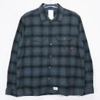 WTAPS ダブルタップス 05AW VATOS L/S/SHIRTS, FATIGUE,COTTON,CHECK 052DEADORALIVE TSDT-SH-M07 バトス ロングスリーブ シャツ チェック ブラック 長袖