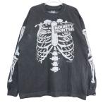 NEIGHBORHOOD ネイバーフッド x BOUNTY HUNTER バウンティーハンター 25SS NHXBOUNTY HUNTER.TEE LS-1 染め加工ロングスリーブTシャツ ブラック ロンT サイズXXL