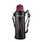  жемчуг металл фляжка 1500ml прямой .. нержавеющая сталь Direct бутылка розовый × черный сумка есть NEW Energie charger HB-3066