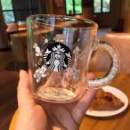 スターバックス マグカップ キラキラ ギフト マグカップ コーヒー グッズ 耐熱グラスマグ ロゴ ピンク かわいい 誕生日 プレゼント ギフト おしゃれ 透明 ギフト