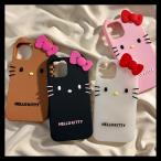 キティiPhon16 iphone14ケース キティちゃん スマホケースiPhone15 iphone13ケース シリコン ケース 携帯カバー かわいい 韓国 日焼けキティ 耐衝撃iPhone11