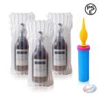 ワイン緩衝材 保護袋 梱包材 晟恒中馳 100パック 旅行用 インフレータブル ボトル保護で飛行機移動にも安心な便利アイテム