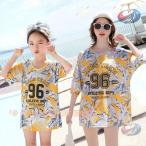 子供 セパレート水着 3点セット ラッシュガード水着 晟恒中馳 タンキニ水着 ジュニア ビキニ水着 女の子 キッズ ガールズ 子ども用 スクールにも便利