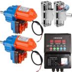 自動式フィルム巻上げ換気装置 温度制御 5点セット 晟恒中馳 巻上モーター リフター 制御器 農業温室 ビニールハウス用 開閉幅0-4m対応で便利