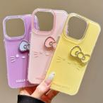 キティiPhon16 iphone14ケース キティちゃん キラキラ リボン スマホケースiPhone15 iphone13ケース シリコン ケース 携帯カバー かわいい 韓国 耐衝撃iPhone11