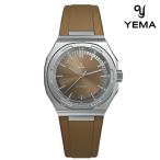 イエマ アーバントラベラー2025 自動巻き 腕時計 ブランド メンズ YEMA YWTR25-UURBS アナログ ブラウン フランス製