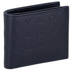 ブルガリ 二つ折り財布 二折財布 メンズ ブランド BVLGARI 292913 POLAP ネイビー