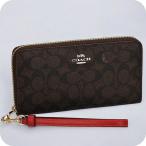 ショッピングコーチ 財布 コーチ 長財布 レディース ブランド COACH シグネチャー CW778 IMXD0 ウォルナット/ボールド レッド