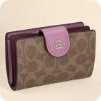 本日+6倍 コーチ 二つ折り財布 レディース ブランド COACH CW786 ベージュ/ピンク