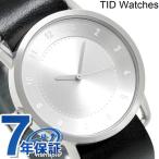 Yahoo! Yahoo!ショッピング(ヤフー ショッピング)6/1はさらに+9倍 ティッドウォッチ 時計 40mm No.1 レザー TID01-SV BK 腕時計 ブランド メンズ 父の日 プレゼント 実用的