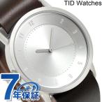 Yahoo! Yahoo!ショッピング(ヤフー ショッピング)5/26はさらに+11倍 ティッドウォッチ 時計 40mm No.1 レザー TID01-SV W 腕時計 ブランド メンズ 父の日 プレゼント 実用的