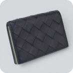  б/у Bottega Veneta футляр для визитных карточек мужской бренд BOTTEGA VENETA сетка бизнес футляр для карточек темно-синий мелкие вещи 