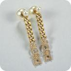 中古 ディオール ピアス レディース ブランド Dior パール ゴールド アクセサリー