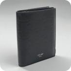中古 セリーヌ 二折財布 レディース ブランド CELINE トリオンフ コンパクトウォレット CE93002 ブラック 財布