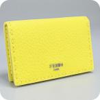  б/у Fendi футляр для визитных карточек женский бренд FENDI футляр для карточек кожа 8M0501 желтый мелкие вещи 