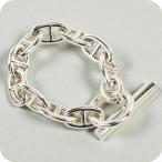 中古 エルメス ブレスレット ユニセックス ブランド HERMES シェーヌダンクルGM 10コマ シルバー アクセサリー